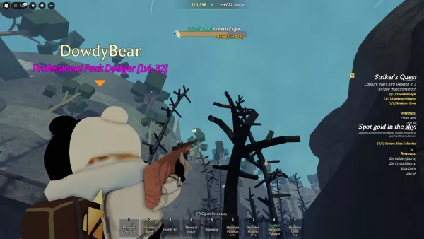 Un giocatore di Beaks spara agli uccelli a Deadlands