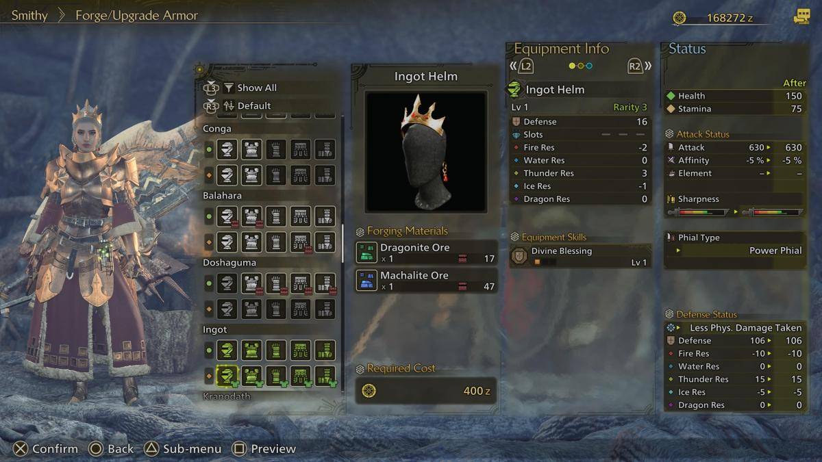 Ingot Armor Set Design 1