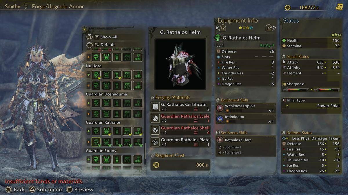 Guardian Rathalos Armor Set