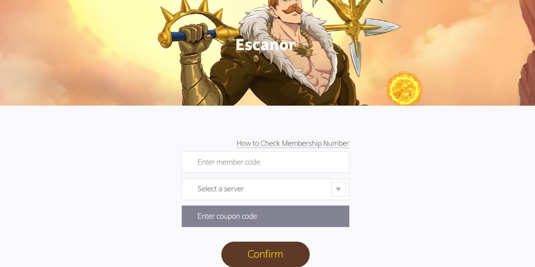 Code Redemption Website (PC/iOS)
