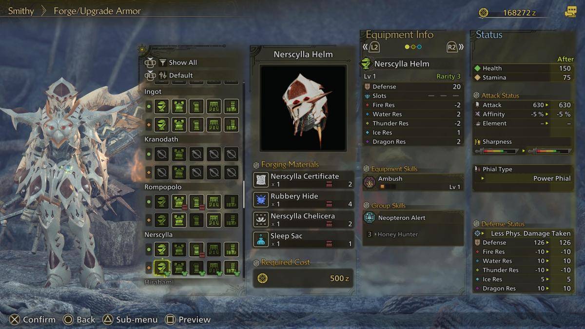 Nerscylla Armor Set