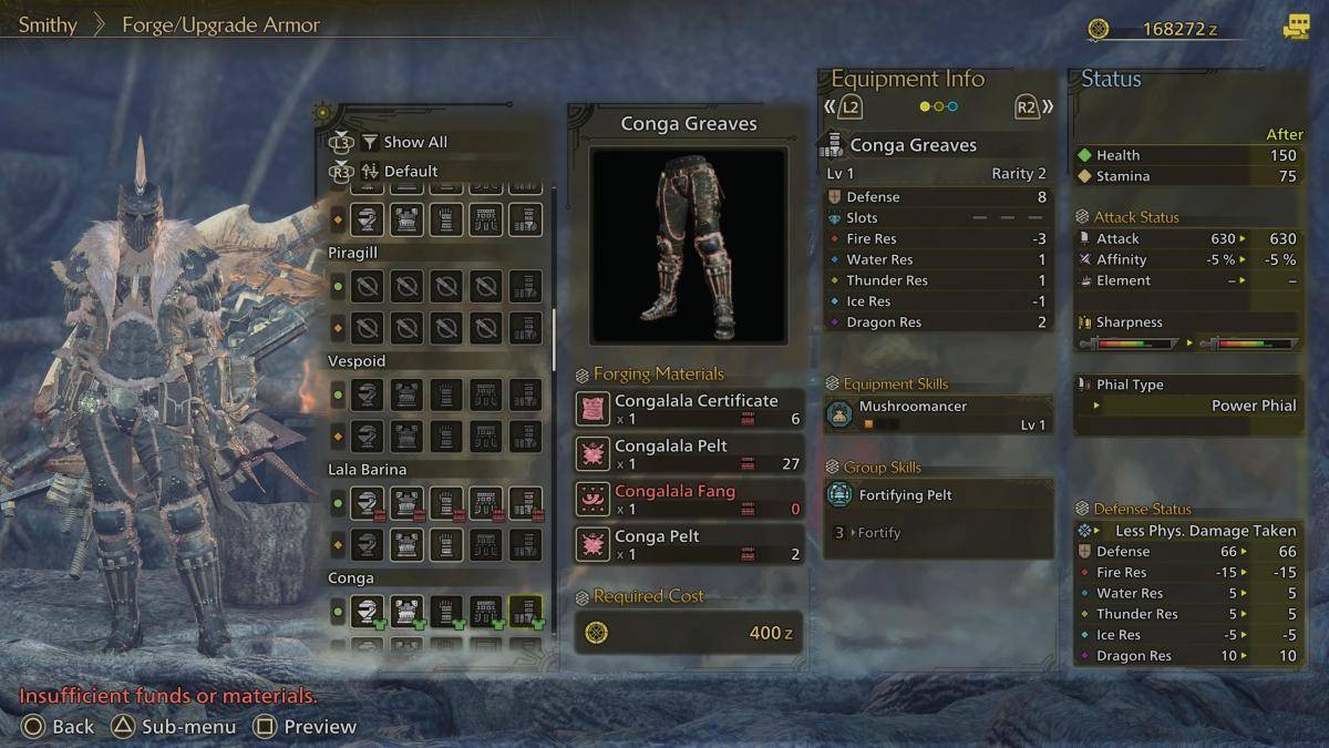 Conga Armor Set Design 2
