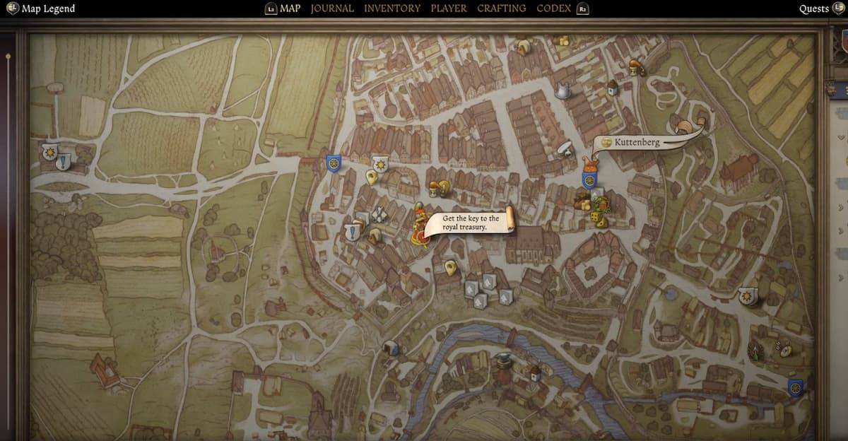 Mapa na nagpapakita ng lokasyon ng labas ng bahay sa likod ng bahay ni Vavak sa Kaharian Halika: Deliverance 2