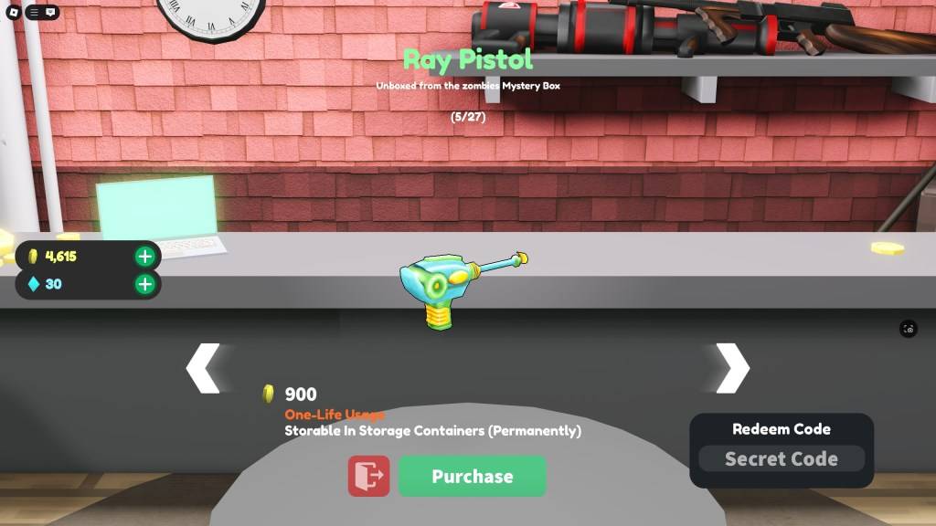 The in-game shop interface in Build Defense