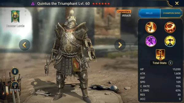 Quintus der Triumphator – Ultimativer Schadenshersteller in RAID: Shadow Legends