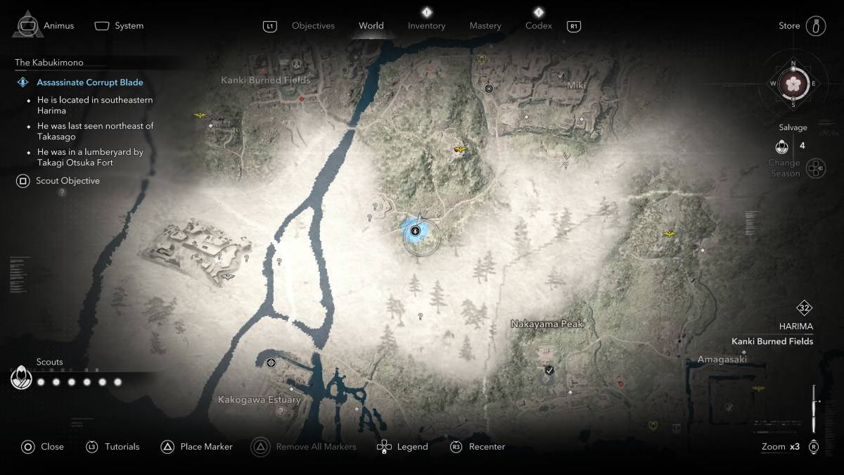 Paano at saan hahanapin ang lahat ng mga miyembro ng Kabukimono sa Assassin's Creed Shadows Corrupt Blade Laughing Man Peacock