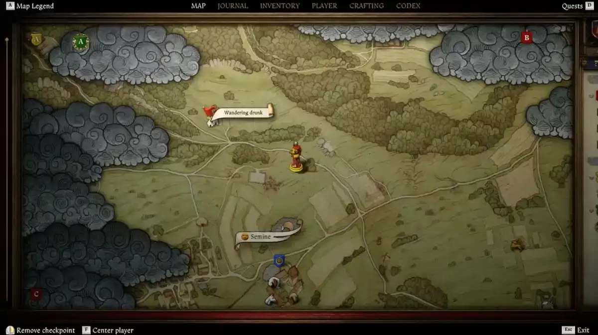 Wanderend betrunkener Standort in Kingdom Come: Befreiung 2