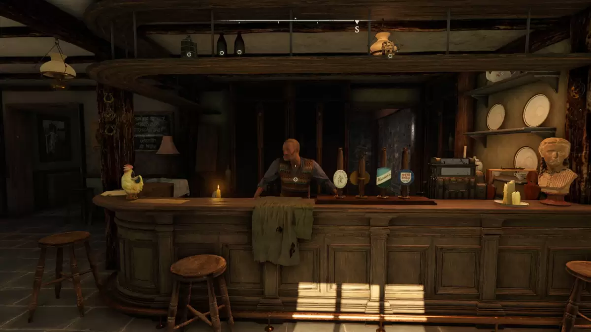 Alf at the bar