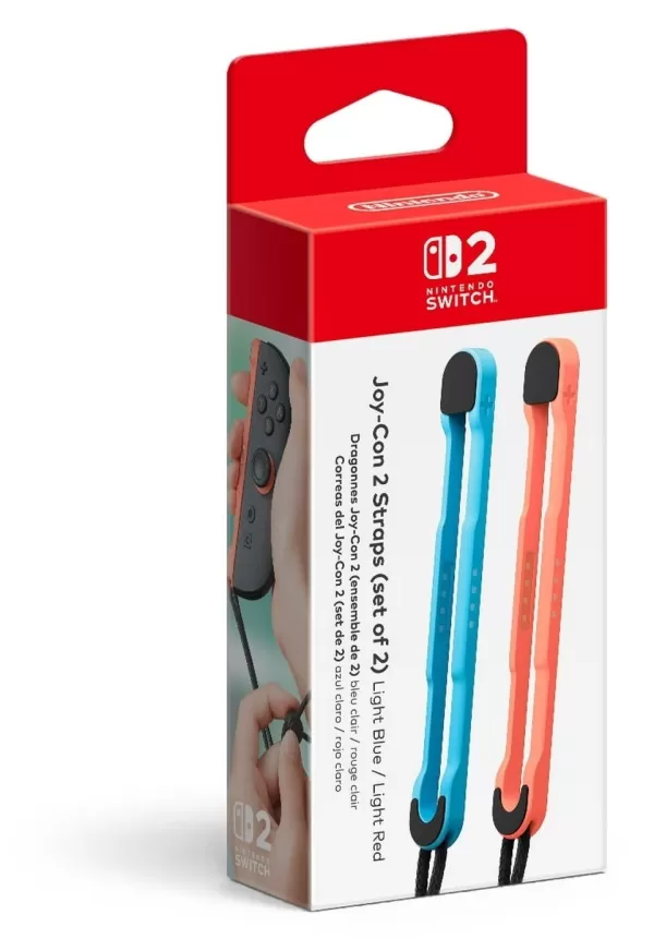 Joy-Con 2 Straps (set of 2) Light Blue / Light Red