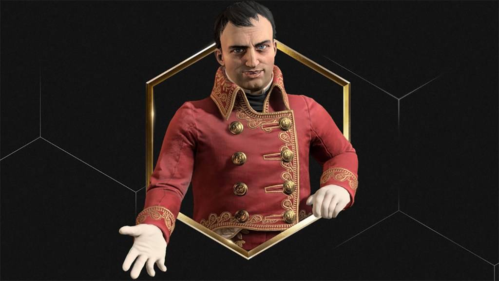 An image of the Revolutionary Napoleon Persona in Civilization 7