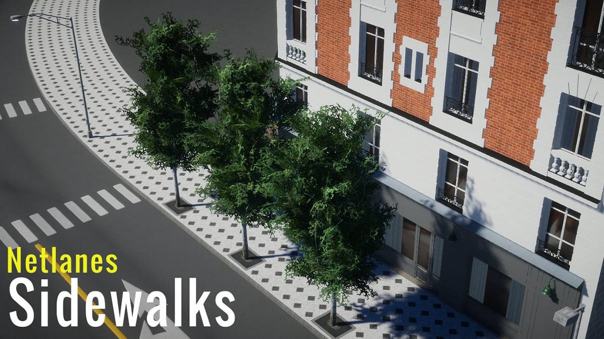 Netlanes Walkways & Paths là một mod tuyệt vời cho thành phố Skyline 2