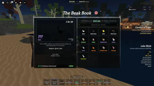 Bestiario di Quill Lake da Beaks