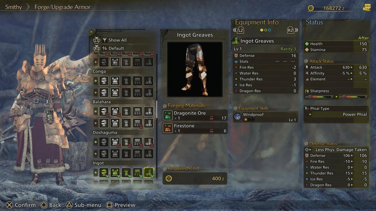 Ingot Armor Set Design 2