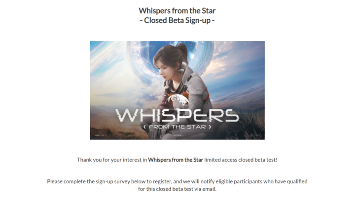 Whispers from the Star iOS Closed Beta Information