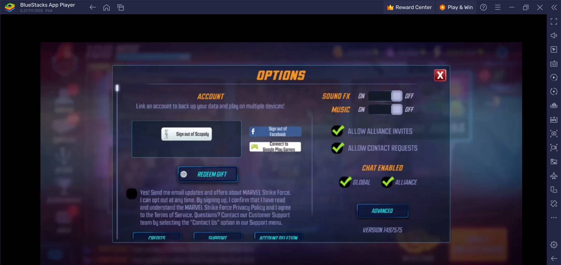 Redeeming Codes in MARVEL Strike Force