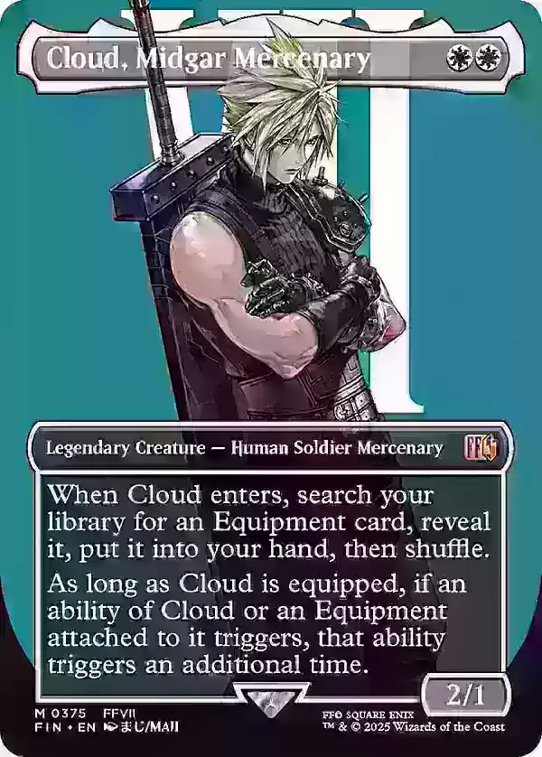 Cloud, Midgar Mercenary (Borderless - Surge Foil)