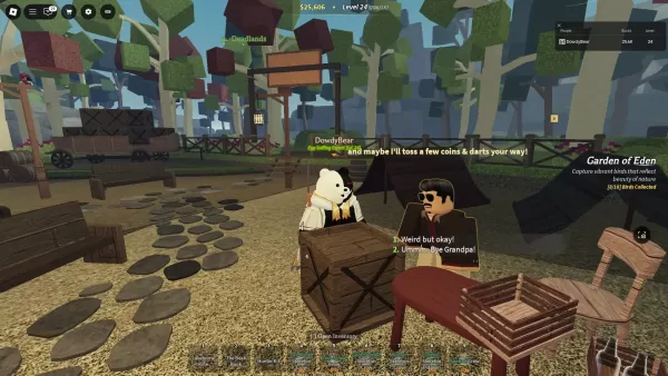 Un giocatore di Beaks parla con Vito l'NPC