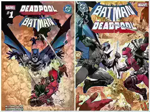 Batman und Deadpool Crossover-Grafiken
