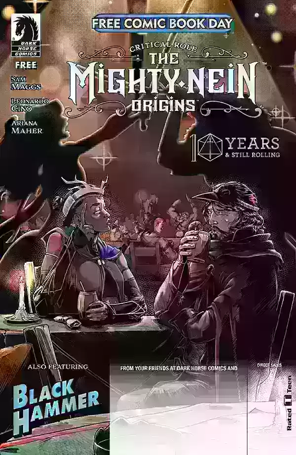 Критическая роль: Mighty Nein Origins/Black Hammer #1 Cover