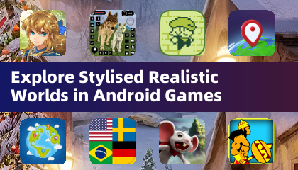 Explore mundos realistas estilizados en los juegos de Android