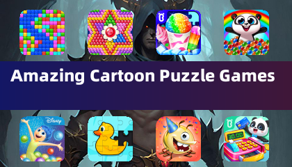 Incroyables jeux de puzzle cartoon