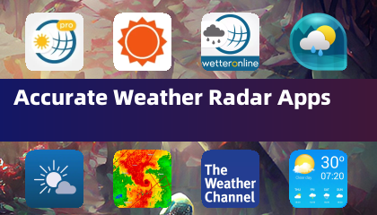 Präzise Wetterradar-Apps