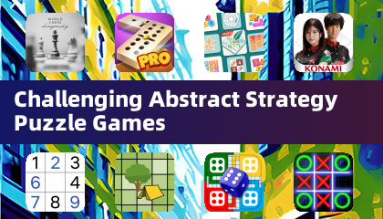 Challenging Abstract Strategy Puzzle Games